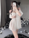 Pure-off-shoulder-strappy-halter-neck-solid-color-sling-1