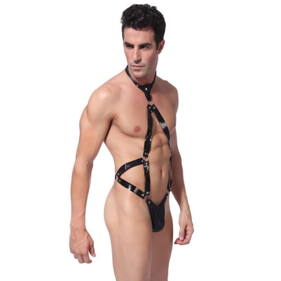 Three-Point-Patent-Leather-Sexy-Lingerie-for-Male-Sex-Doll-3-1
